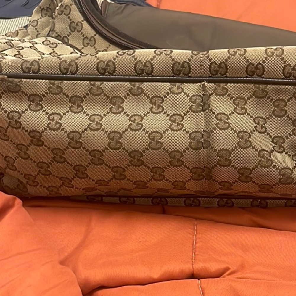 Gucci Brown Baby Bag with Signature Monogram - Picture 12 of 12